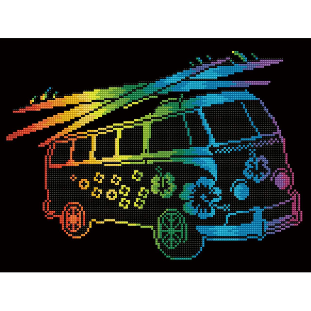 Diamond Dotz® Intermediate Cool Combi with Frame Diamond Painting Kit